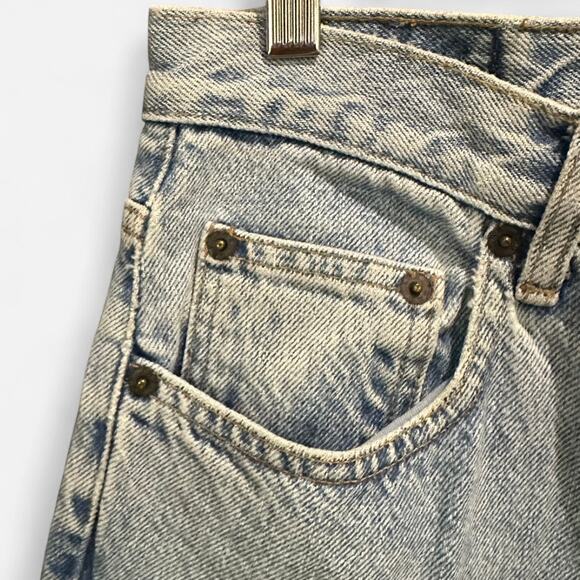 Vintage 90s Minimalist GAP High Waisted Straight Leg Faded Medium Wash Jeans - Picture 8 of 11